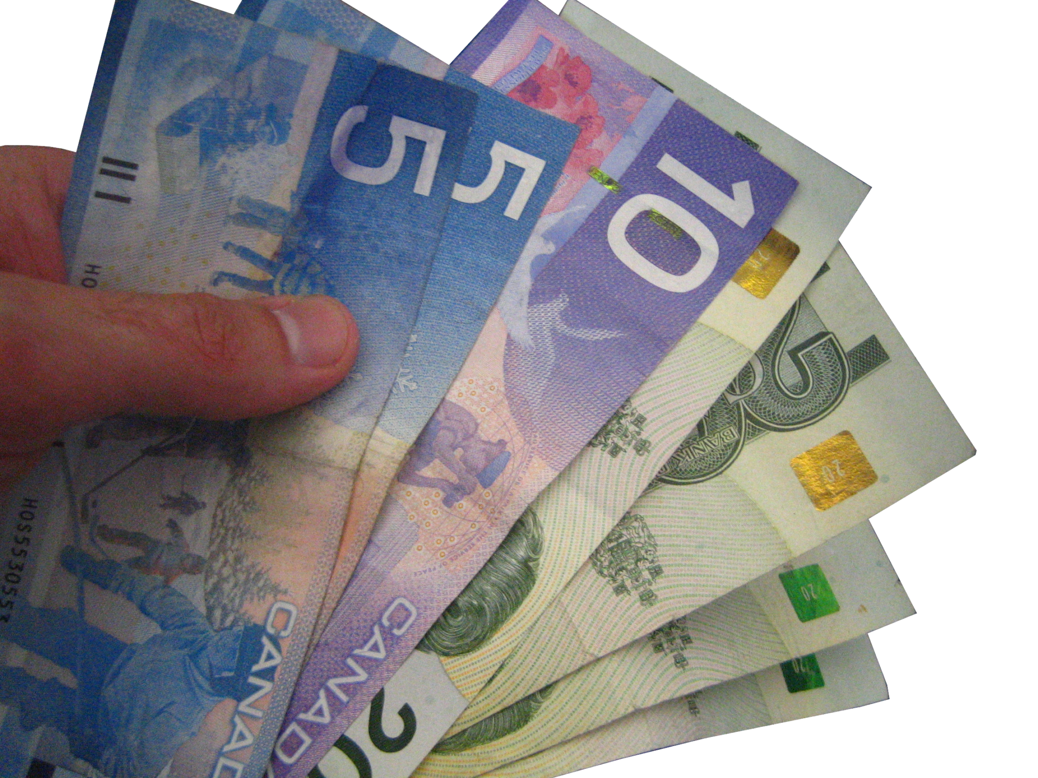 various currencies