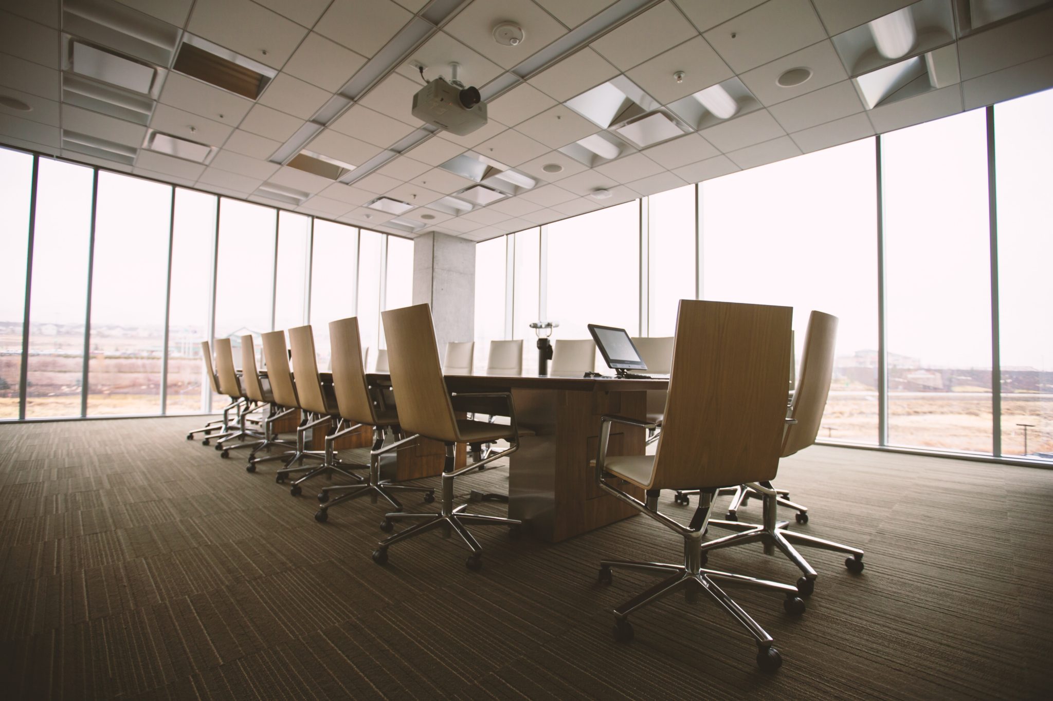 Boardroom representing permanent work.